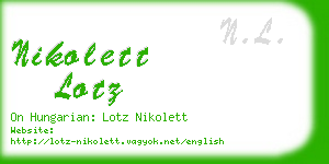 nikolett lotz business card